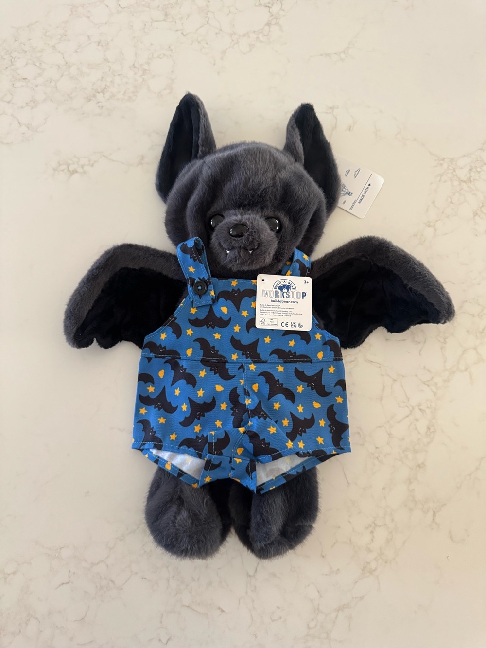 Bat plush build a bear Bab new